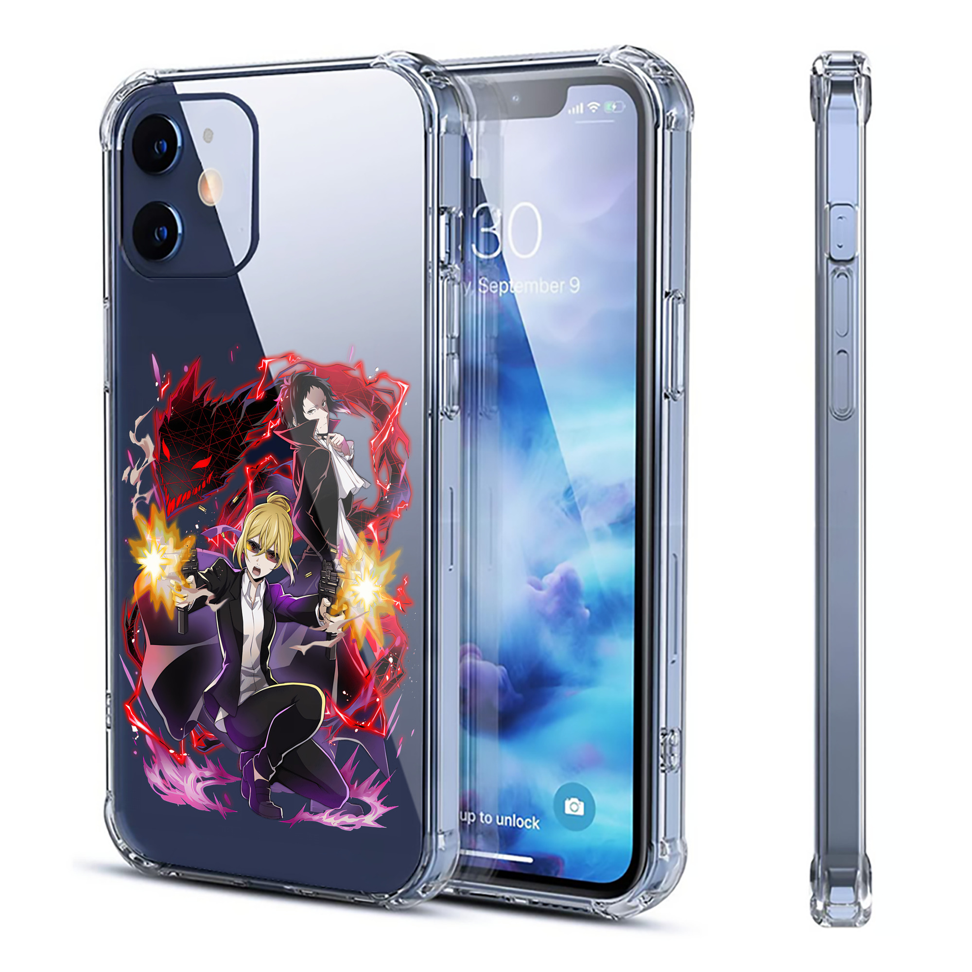 （画像用） 文豪ストレイドッグス Bungo Stray Dogs 【iPhone 12シリーズ対応】透明スマホケース（クリアソフトケース）